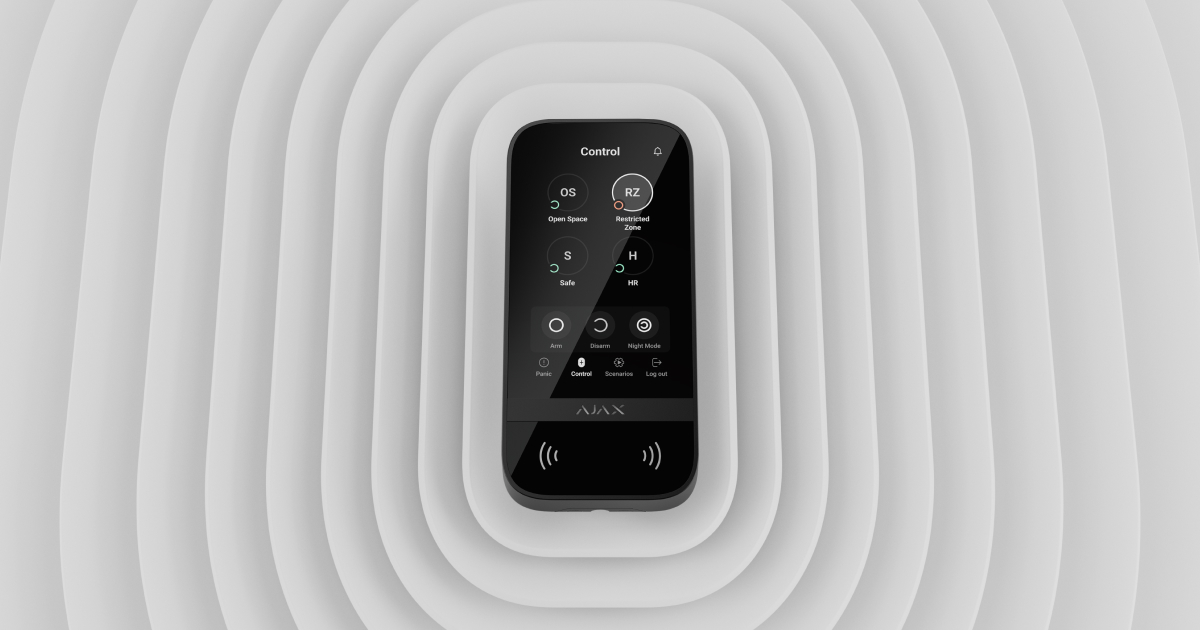 Ajax Ajax KeyPad TouchScreen ASP black