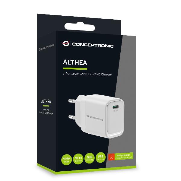 Caricabatterie PD USB-C GaN da 45W a 1 porta, PPS, PD 3.0 3