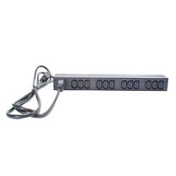 AMERICAN POWER CONVERSION Rack PDU, Basic, 1U, 16A, 208/230V, (12)C13
