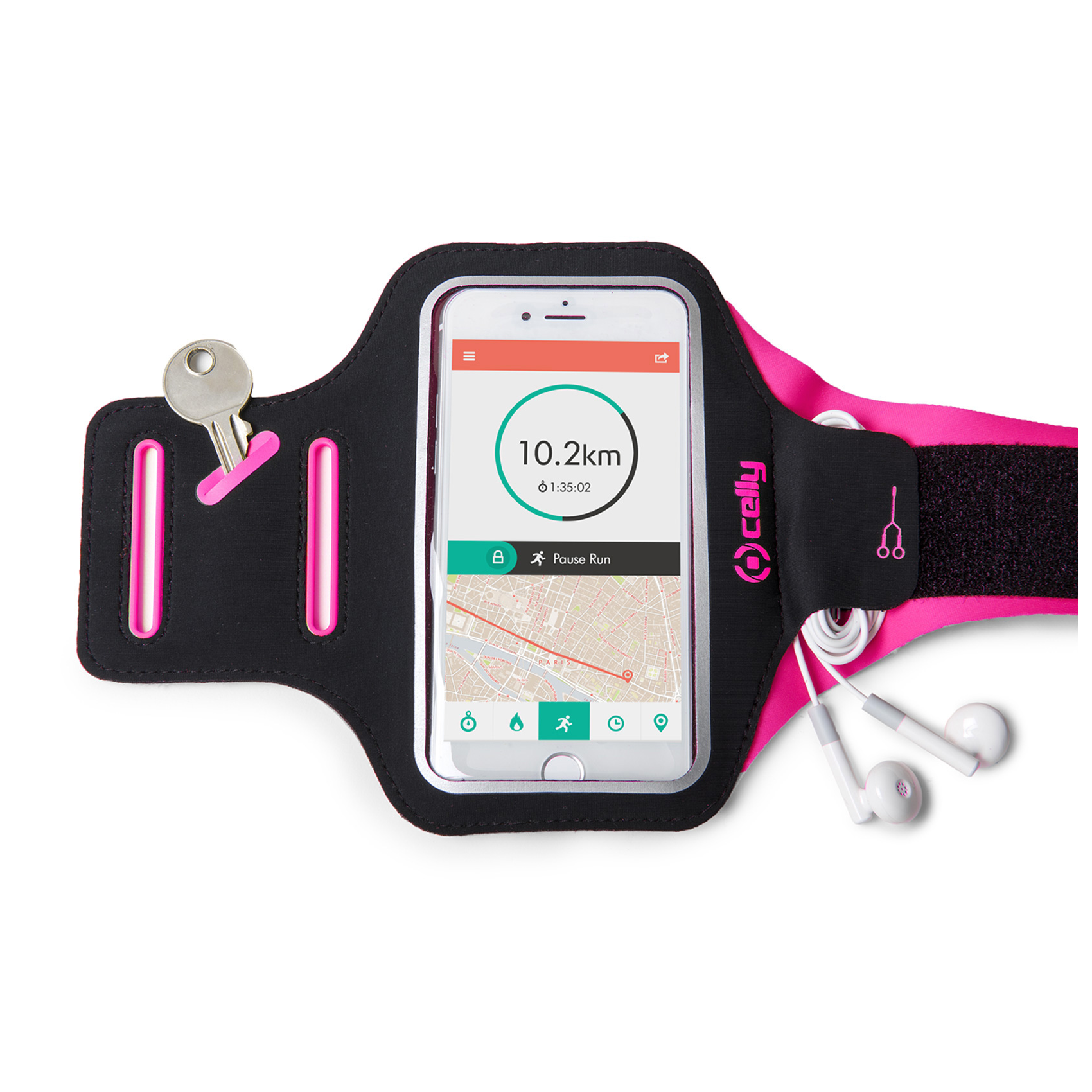 ARMBAND - Fascia da braccio ultra leggero, regolabile, materiali impermeabili, finestra trasparente per utilizzare il touch screen compatibile con tutti gli smartphone fino a 6.5" 3