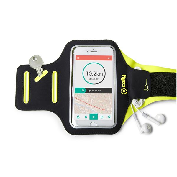 ARMBAND - Fascia da braccio ultra leggero, regolabile, materiali impermeabili, finestra trasparente per utilizzare il touch screen compatibile con tutti gli smartphone fino a 6.5" 3