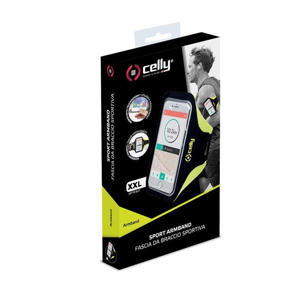 ARMBAND - Fascia da braccio ultra leggero, regolabile, materiali impermeabili, finestra trasparente per utilizzare il touch screen compatibile con tutti gli smartphone fino a 6.5" 4