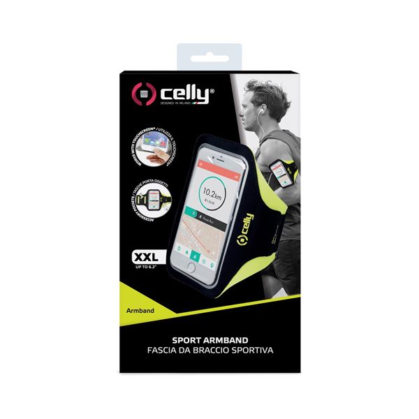 ARMBAND - Fascia da braccio ultra leggero, regolabile, materiali impermeabili, finestra trasparente per utilizzare il touch screen compatibile con tutti gli smartphone fino a 6.5" 6