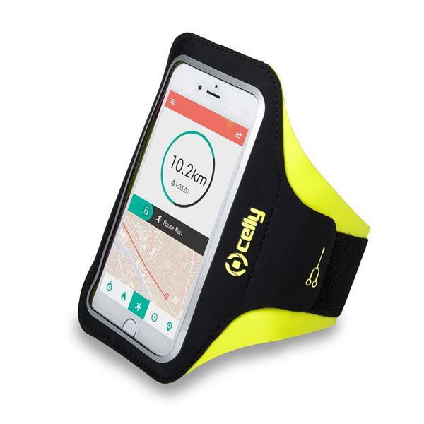 ARMBAND - Fascia da braccio ultra leggero, regolabile, materiali impermeabili, finestra trasparente per utilizzare il touch screen compatibile con tutti gli smartphone fino a 6.5" 7