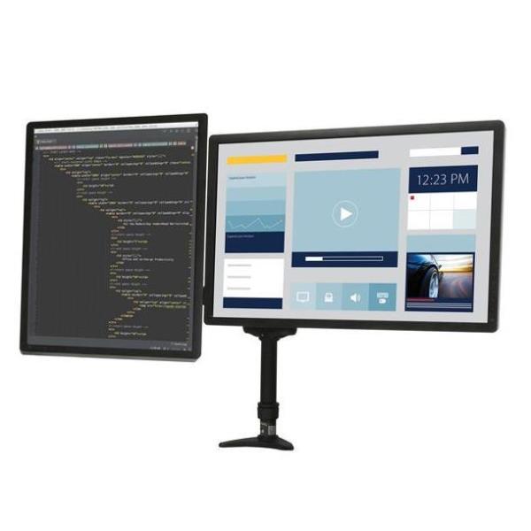 Braccio per doppio Monitor LED 3
