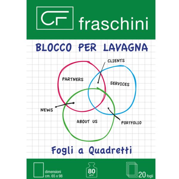 FRASCHINI BLOCCOQUADRETTI 20 FOGLIF.TO66X95