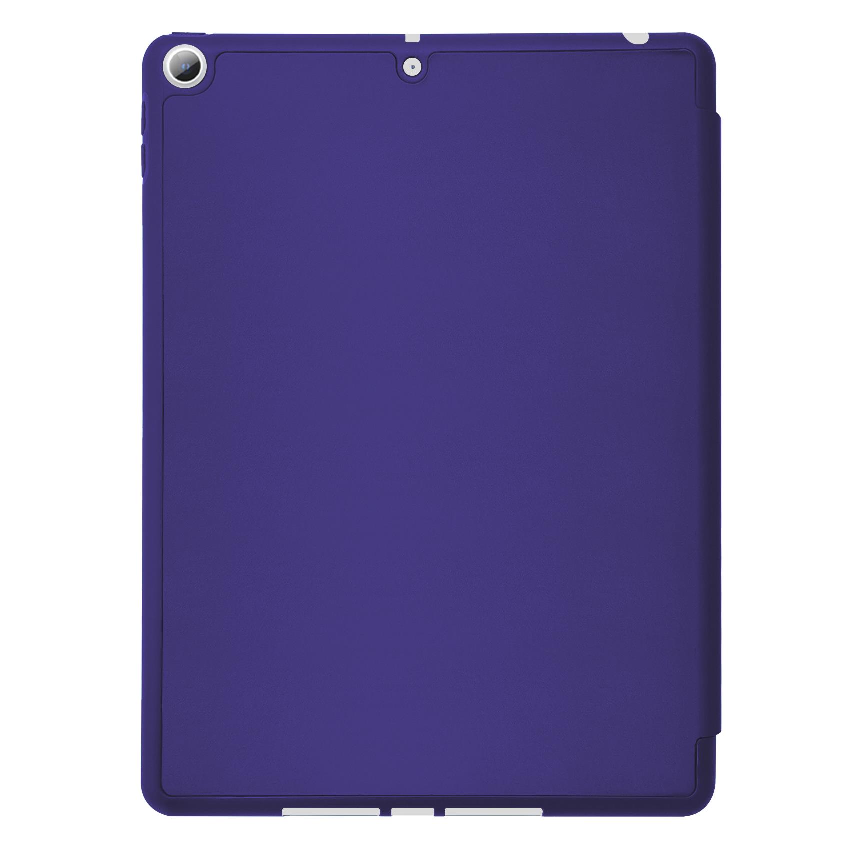 BOOKFOLIO - Custodia a libro colore blu con funzione stand, porta pennino compatibile con Apple iPad 7 gen/8 gen/9 gen 3