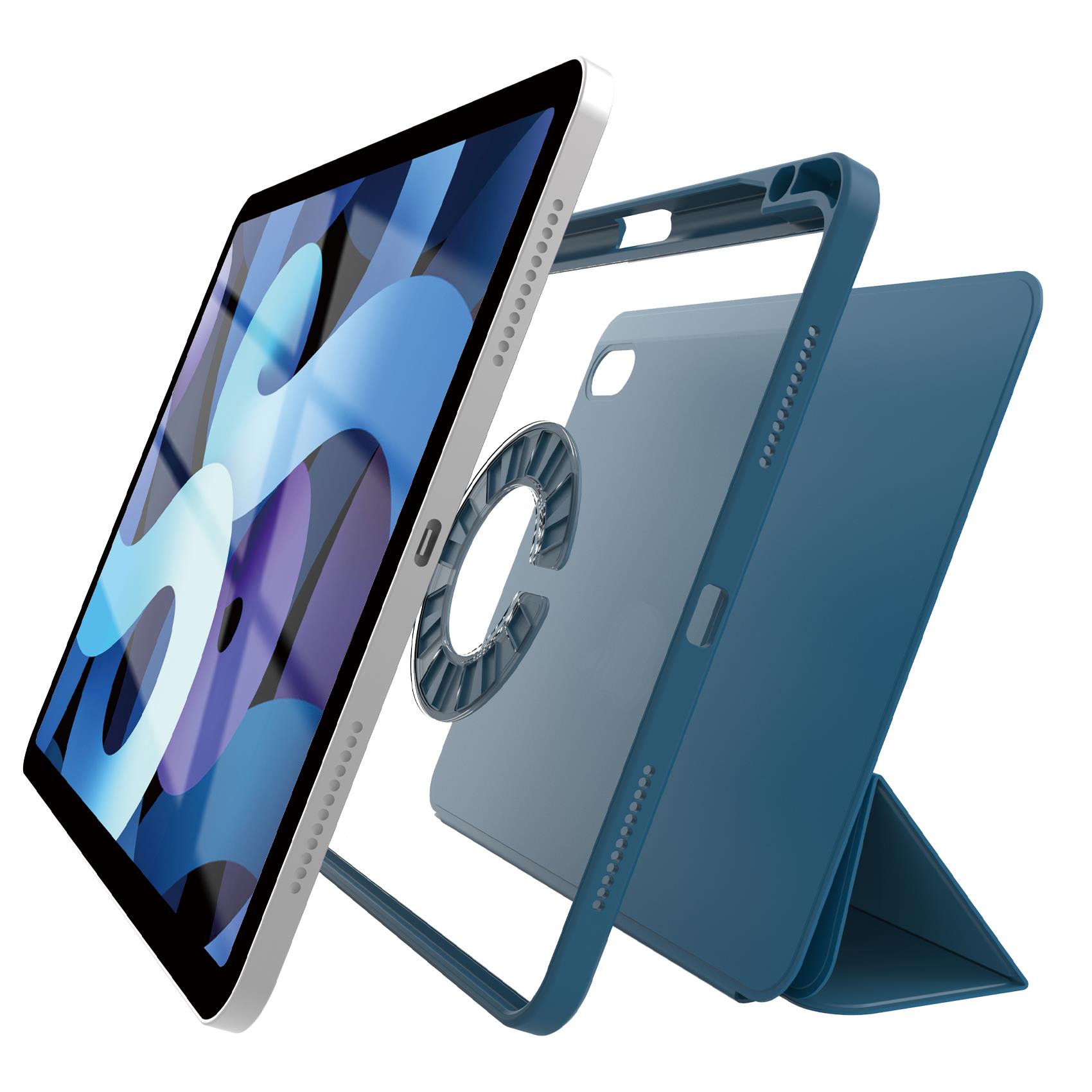 CELLY BOOKMAG - Custodia colore blu magnetica removibile, composta da cover e custodia magnetiche compatibile con Apple iPad Air 4/5 gen