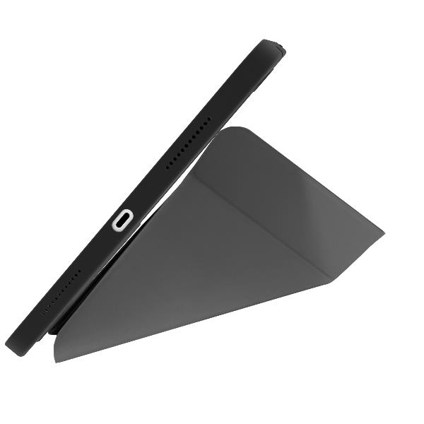 BOOKMAG- Custodia a libro, con retro cover trasparente, ultra sottile, materiale resistente agli urti, on/off display compatibile con Apple iPad 11" 11th gen/ iPad 10.9" 4