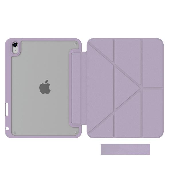 CELLY BOOKMAG- Custodia a libro, con retro cover trasparente, ultra sottile, materiale resistente agli urti, on/off display compatibile con Apple iPad 11" 11th gen/ iPad 10.9"