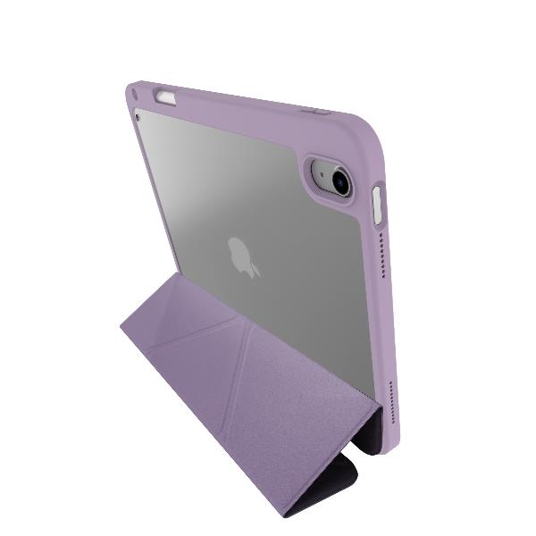 BOOKMAG- Custodia a libro, con retro cover trasparente, ultra sottile, materiale resistente agli urti, on/off display compatibile con Apple iPad 11" 11th gen/ iPad 10.9" 2