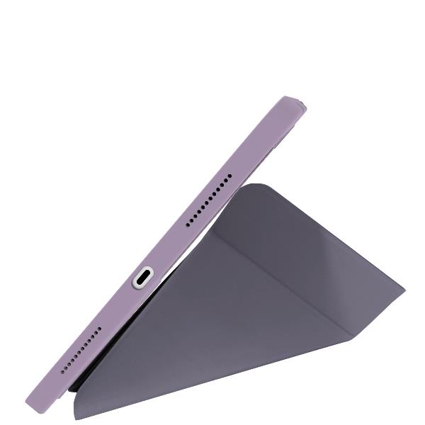 BOOKMAG- Custodia a libro, con retro cover trasparente, ultra sottile, materiale resistente agli urti, on/off display compatibile con Apple iPad 11" 11th gen/ iPad 10.9" 3