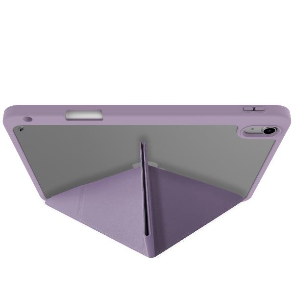 BOOKMAG- Custodia a libro, con retro cover trasparente, ultra sottile, materiale resistente agli urti, on/off display compatibile con Apple iPad 11" 11th gen/ iPad 10.9" 4