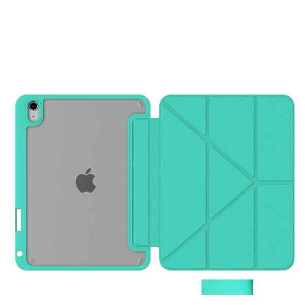 CELLY BOOKMAG- Custodia a libro, con retro cover trasparente, ultra sottile, materiale resistente agli urti, on/off display compatibile con Apple iPad 11" 11th gen/ iPad 10.9"