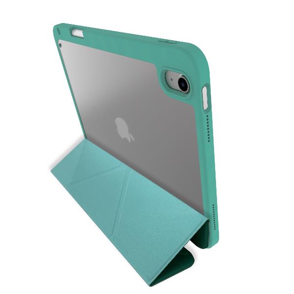 BOOKMAG- Custodia a libro, con retro cover trasparente, ultra sottile, materiale resistente agli urti, on/off display compatibile con Apple iPad 11" 11th gen/ iPad 10.9" 4