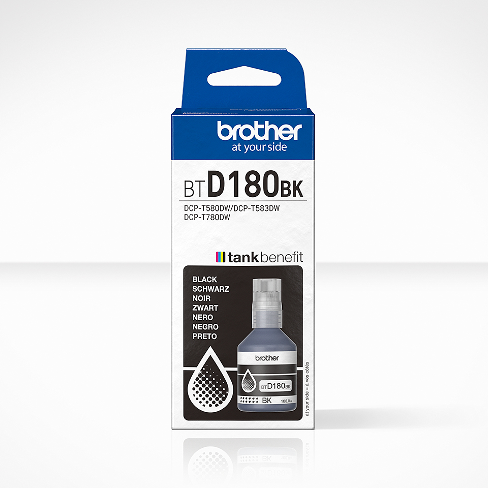 CONSUMABILI BROTHER Flacone inchiostro Nero Brother BTD180BK