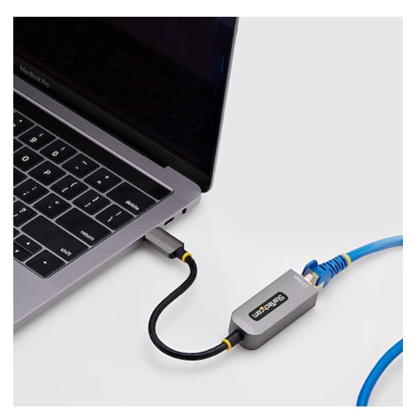 StarTech Adattatore Ethernet USB C, Convertitore di Rete/NIC NBASE-T 2.5/1GbE da USB Type-C 3.0 a RJ45. Compatibile Thunderbolt, Windows e Mac