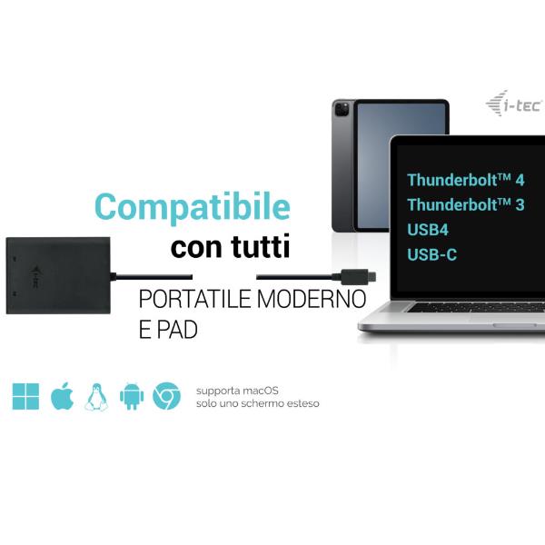 Adattatore video da USB-C a Doopio Monitor Display Port (2xDP) 4K/60HZ 5