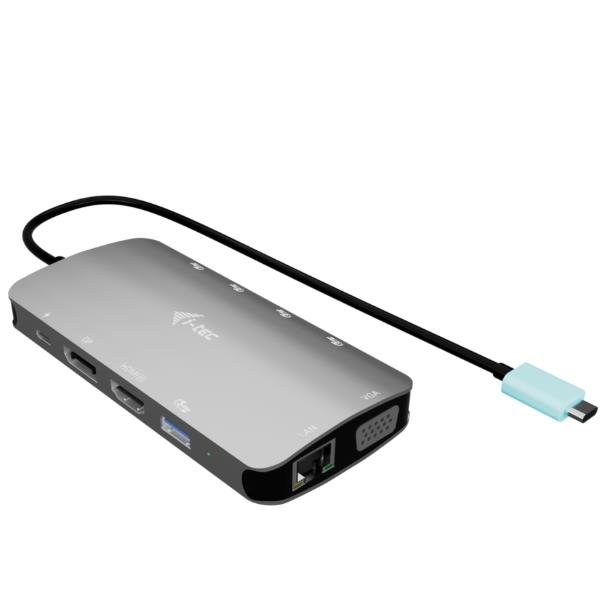 DOCKING USB-C METAL NANO 3 MONITOR (HDMI+VGA+DP), 5xUSB 3.2 11
