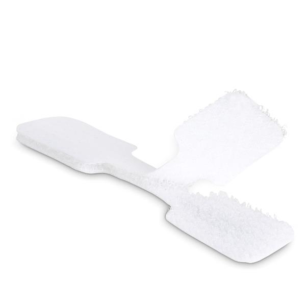 StarTech Etichette per cavi da 9cm, confezione da 100, bianco, Etichette per la gestione cavi con fissaggio a strappo, etichette segnacavi scrivibili