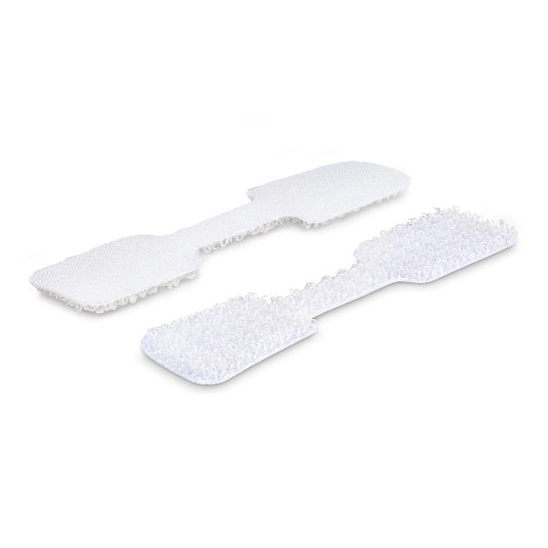 Etichette per cavi da 9cm, confezione da 100, bianco, Etichette per la gestione cavi con fissaggio a strappo, etichette segnacavi scrivibili 2