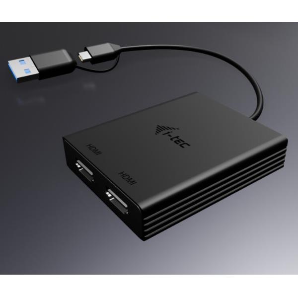 Adattatore Video Universale USB-A/USB-C Doppio Monitor HDMI 4K/60Hz (2xHDMI) 6