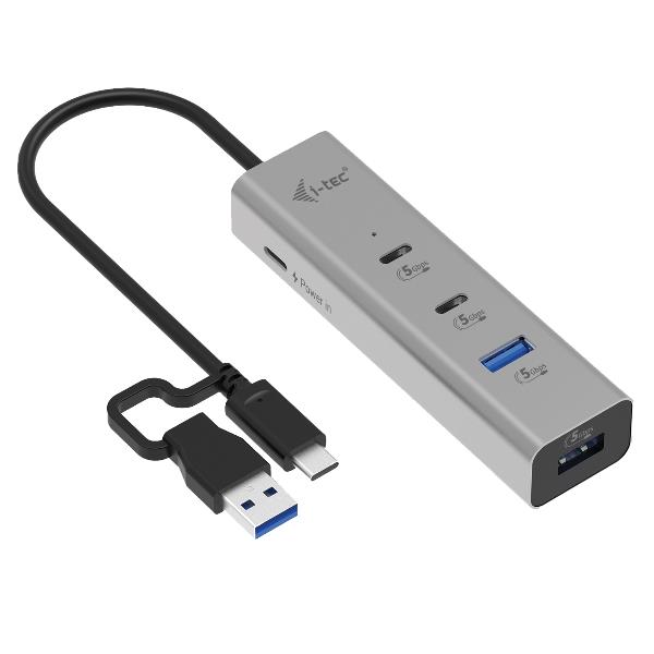 I-TEC HUB Universale MTL USB-C/USB-A (4 porte USB (2x USB-A e 2x USB-C) + PD 85W