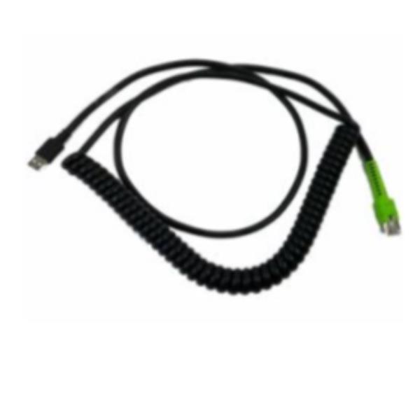CAVO USB 3,7 MT SCHERMATO PER SCANNER ZEBRA, A SPIRALE 2