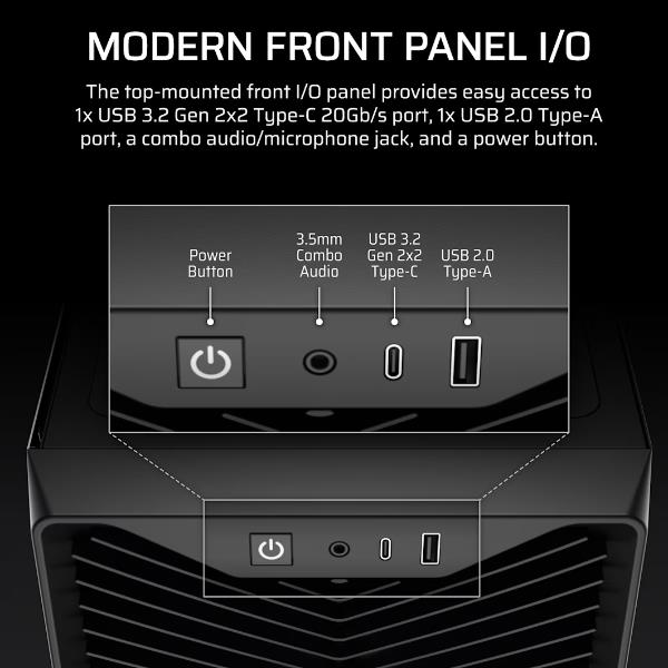 3200D RS ARGB MID-TOWER CASE BLACK 5