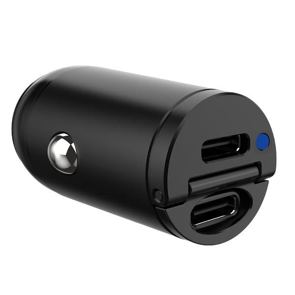 CELLY CCMINI2USBC - 30W 2 USB-C Mini Car Charger [PRO POWER]