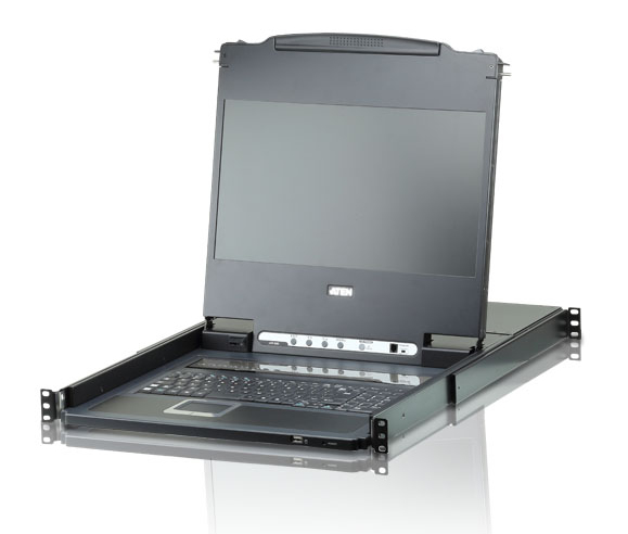 ATEN 8-PORT SINGLE RAIL WIDESCREEN 17 IT