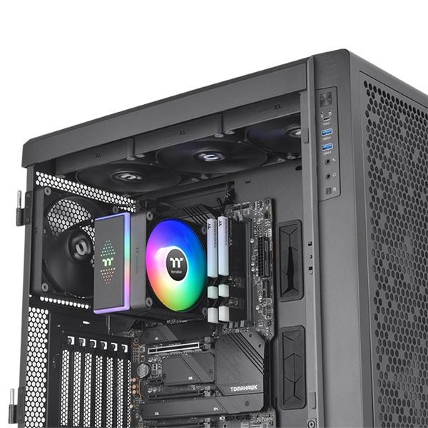 ASTRIA 400 ARGB Sync/Air Cooler/Single Tower/120 x 120 x 25mm/Ø6mm x 6 pcs/PWM 500~1800 RPM/Black/TDP 230W/Support LGA1700 and AM5/MB ARGB Sync 2