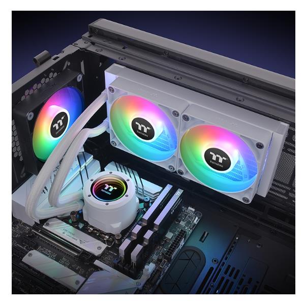 Thermaltake TH240 V2 ARGB Sync CPU AIO Liquid Cooler Snow Edition All-In-One