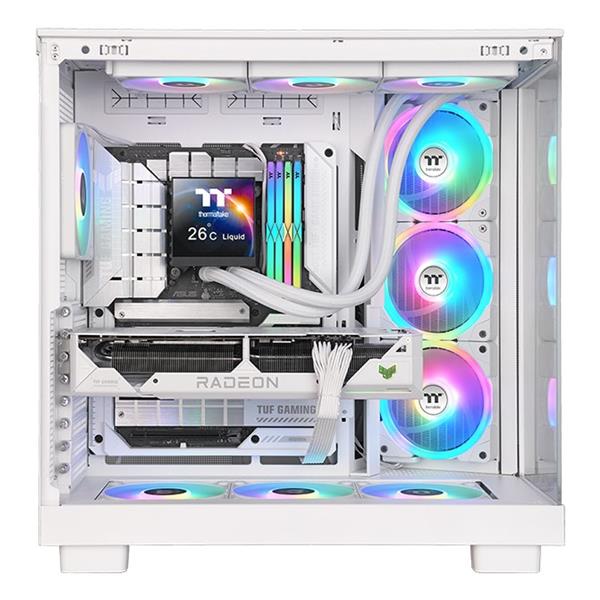 MAGFloe 360 Ultra Snow Edition/All-In-One Liquid Cooler System/ARGB Fan 120*3/PWM 500~2000rpm/Water Block 3.95inch LCD/TT RGB Plus Software/White 3
