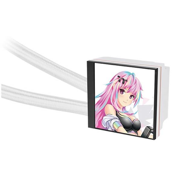 MAGFloe 360 Ultra Snow Edition/All-In-One Liquid Cooler System/ARGB Fan 120*3/PWM 500~2000rpm/Water Block 3.95inch LCD/TT RGB Plus Software/White 4