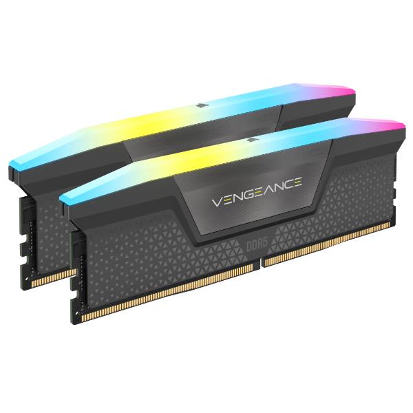 CORSAIR RAM VENGEANCE RGB DDR5 32GB (2x16GB) 6000MT/s C30, Kit di memoria AMD EXPO