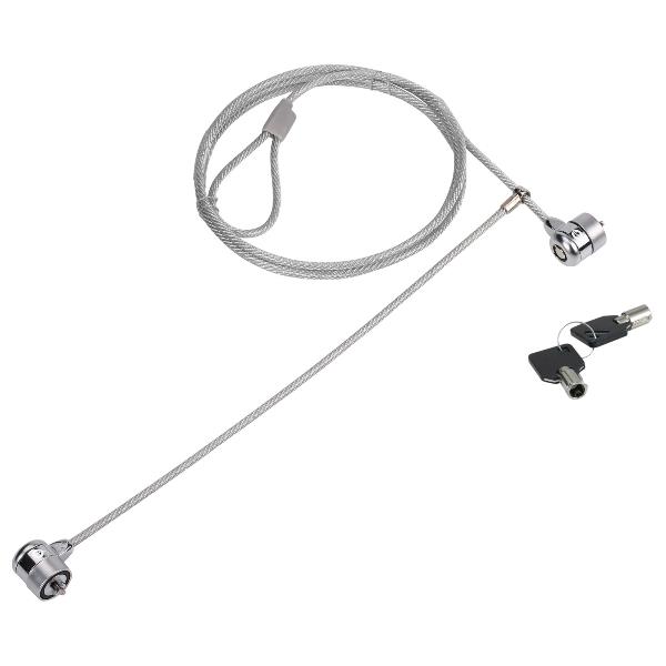 CONCEPTRONIC LUCCHETTO PER NOTEBOOK A DOPPIA TESTA CON CHIAVE, 1,5 m