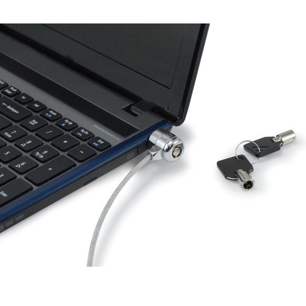 LUCCHETTO PER NOTEBOOK A DOPPIA TESTA CON CHIAVE, 1,5 m 6
