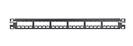 PANNELLO 1U PER 24 RJ45S MINICOM NERO 2