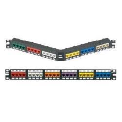 PANNELLO 1U ARRETR.PER 24 RJ45U NERO 2