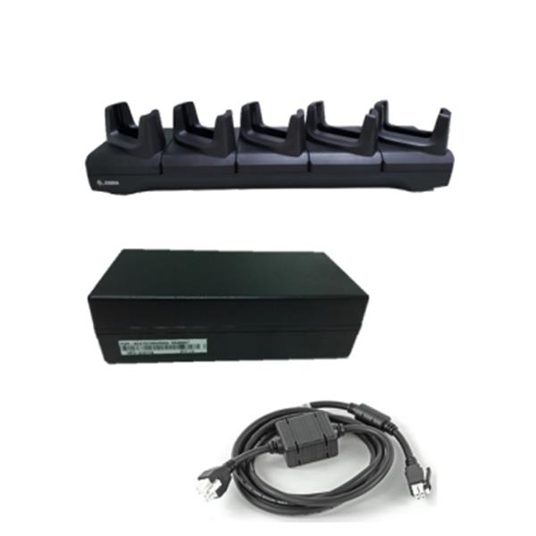 ZEBRA - EVM 5 SLOTS CHARGE & COMMUNICATION LA WITH/WO TRIGGER/W/PS-DC CABLE