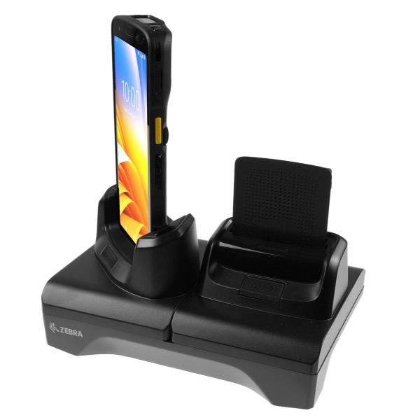 SINGLE SLOT AND SPARE BATTERY CHARGING CRADLE FOR TC22 / TC27 DEVICE AND ITS SPARE BATTERY - INCLUSO ALIMENTATORE E DC CABLE - NO PWR CORD 2