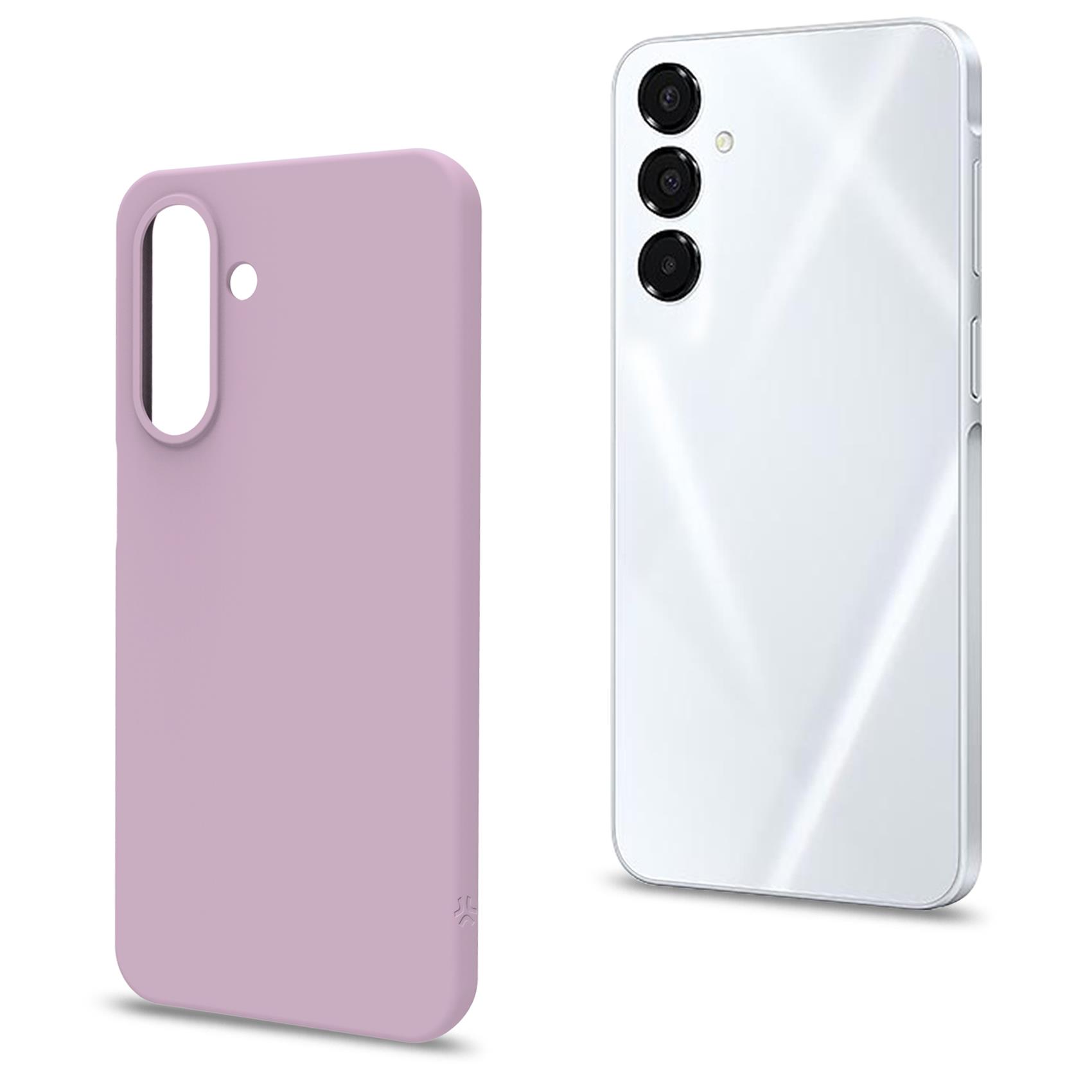 CROMO - Cover in morbido TPU con finitura soft touch colore rosa compatibile con Galaxy A17 5G/ A17 5G Enterprise Edition/ A17 4G 12