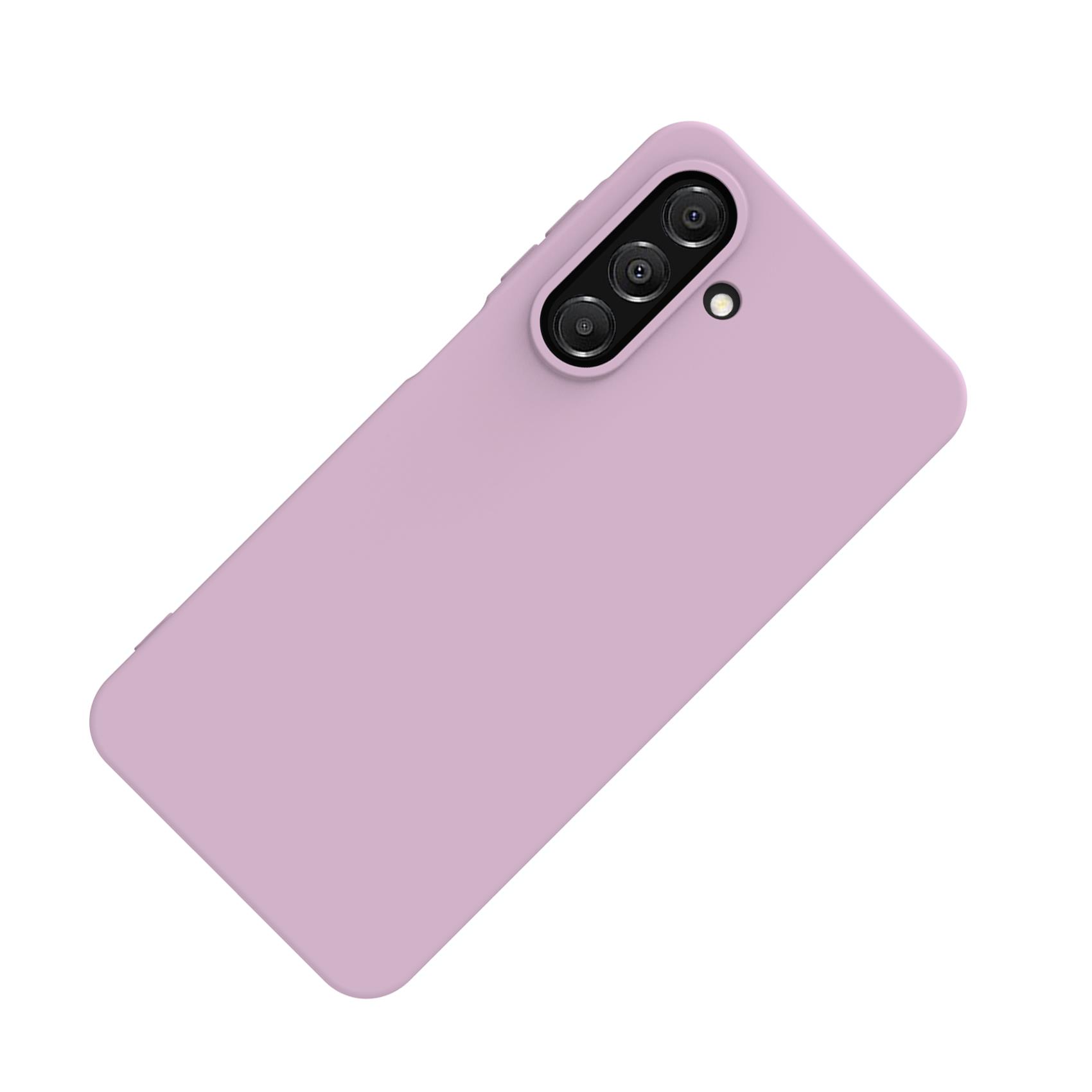 CROMO - Cover in morbido TPU con finitura soft touch colore rosa compatibile con Galaxy A17 5G/ A17 5G Enterprise Edition/ A17 4G 6