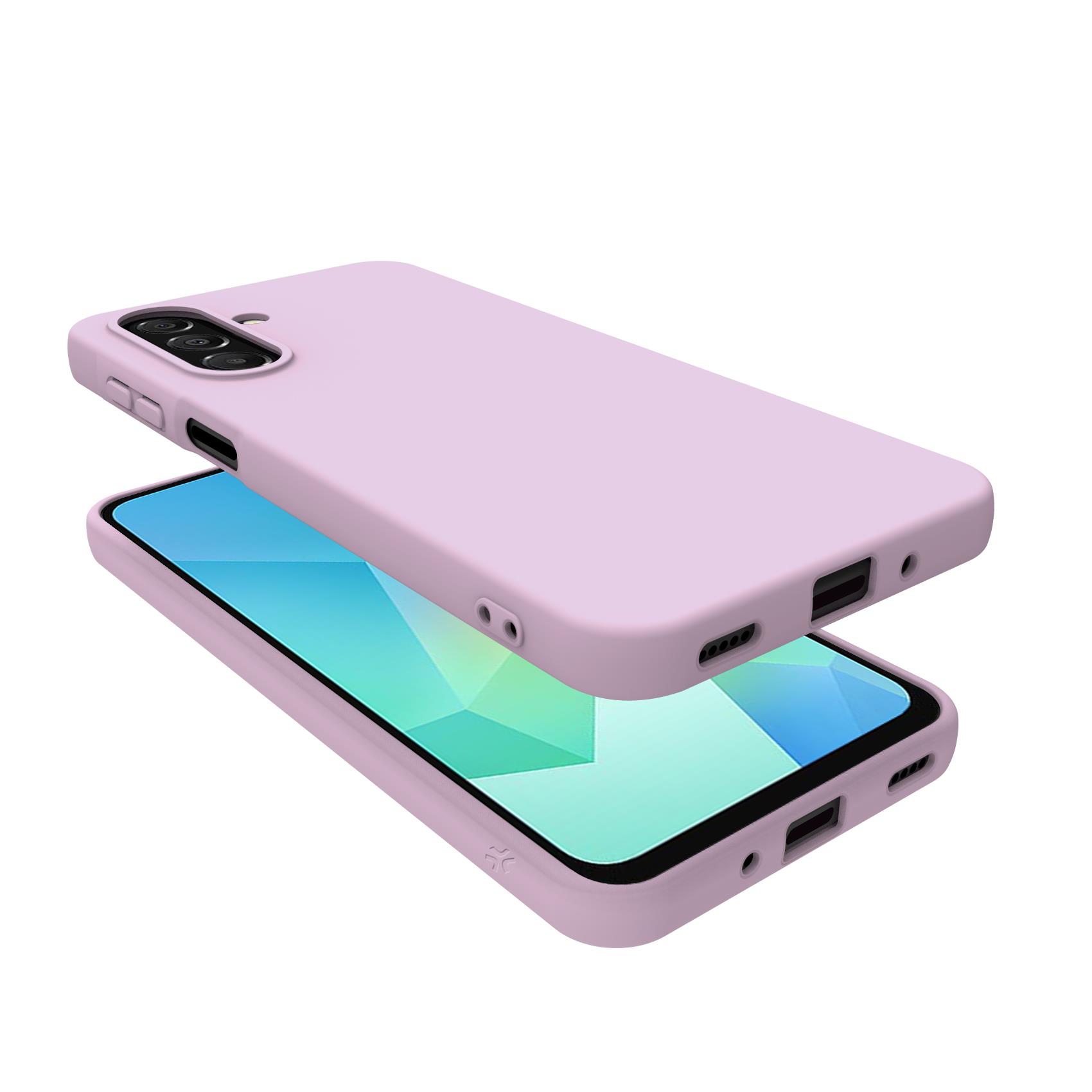 CROMO - Cover in morbido TPU con finitura soft touch colore rosa compatibile con Galaxy A17 5G/ A17 5G Enterprise Edition/ A17 4G 8