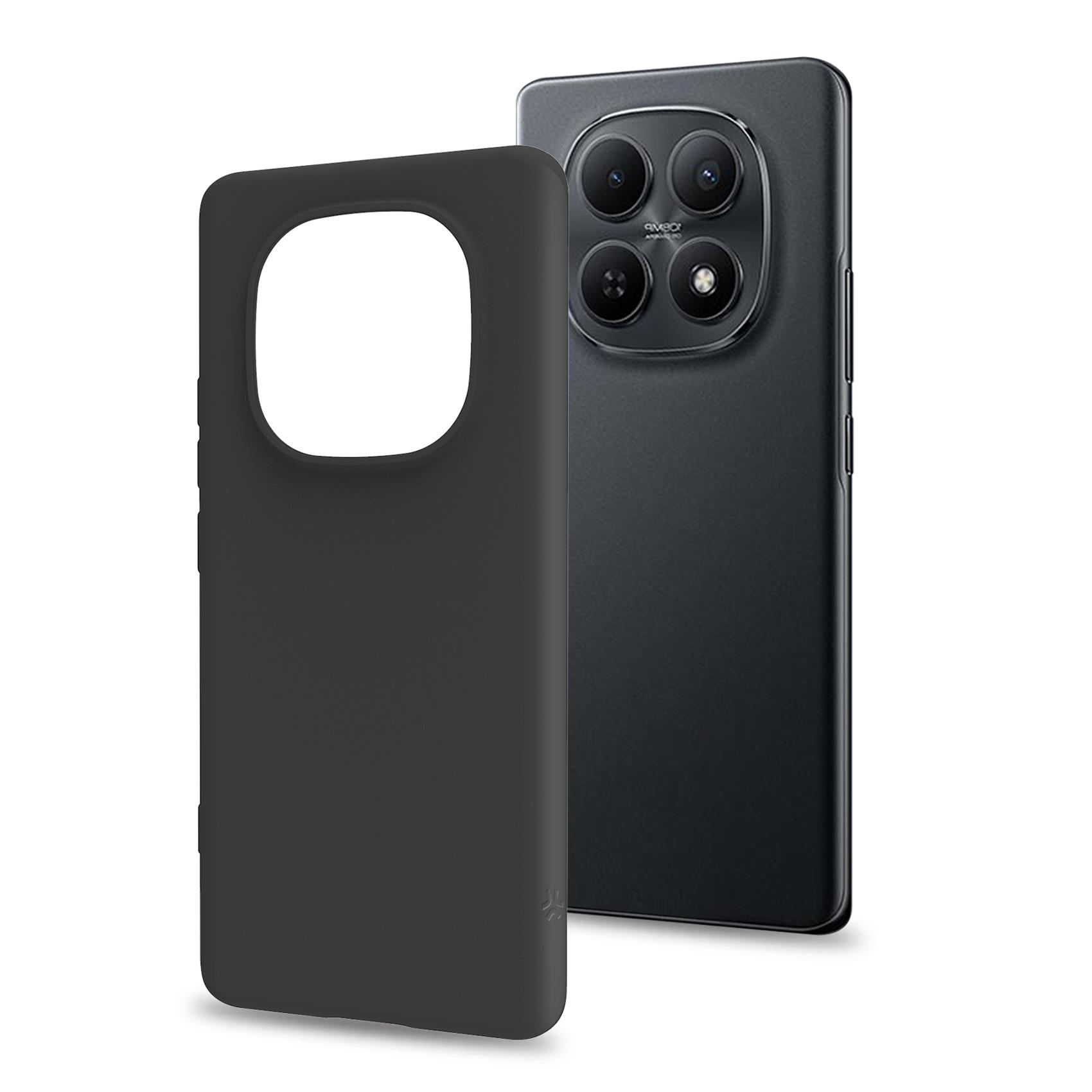 CROMO - Cover in morbido TPU con finitura soft touch colore nero compatibile con Xiaomi Redmi Note 15 5G/ Redmi Note 15 4G/ Poco M8 5G 5
