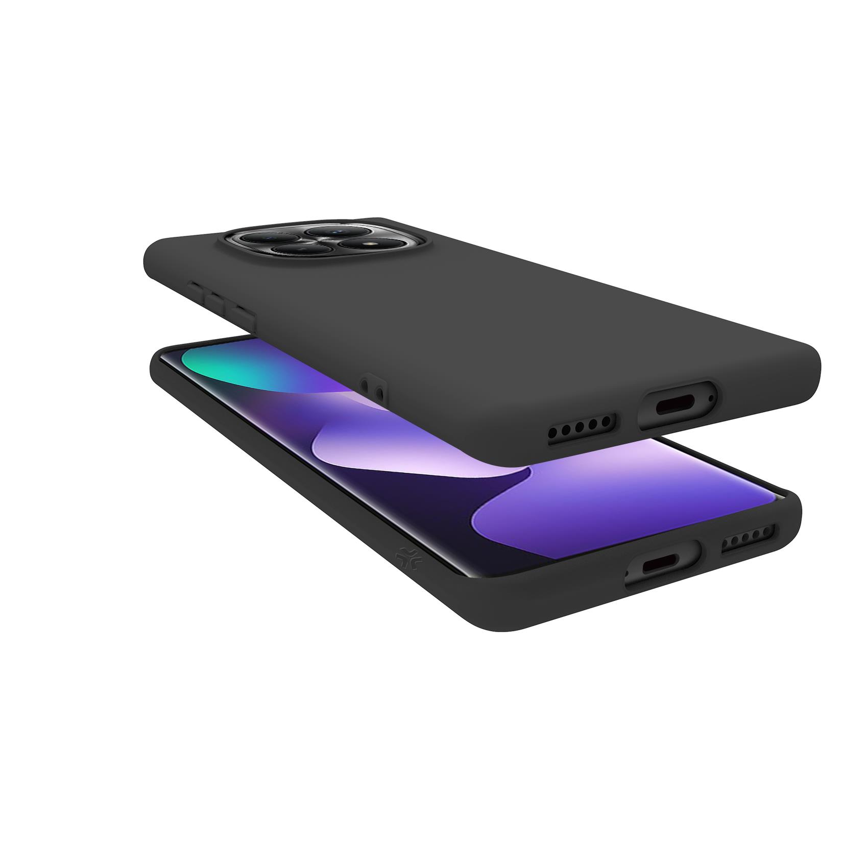 CROMO - Cover in morbido TPU con finitura soft touch colore nero compatibile con Xiaomi Redmi Note 15 5G/ Redmi Note 15 4G/ Poco M8 5G 6