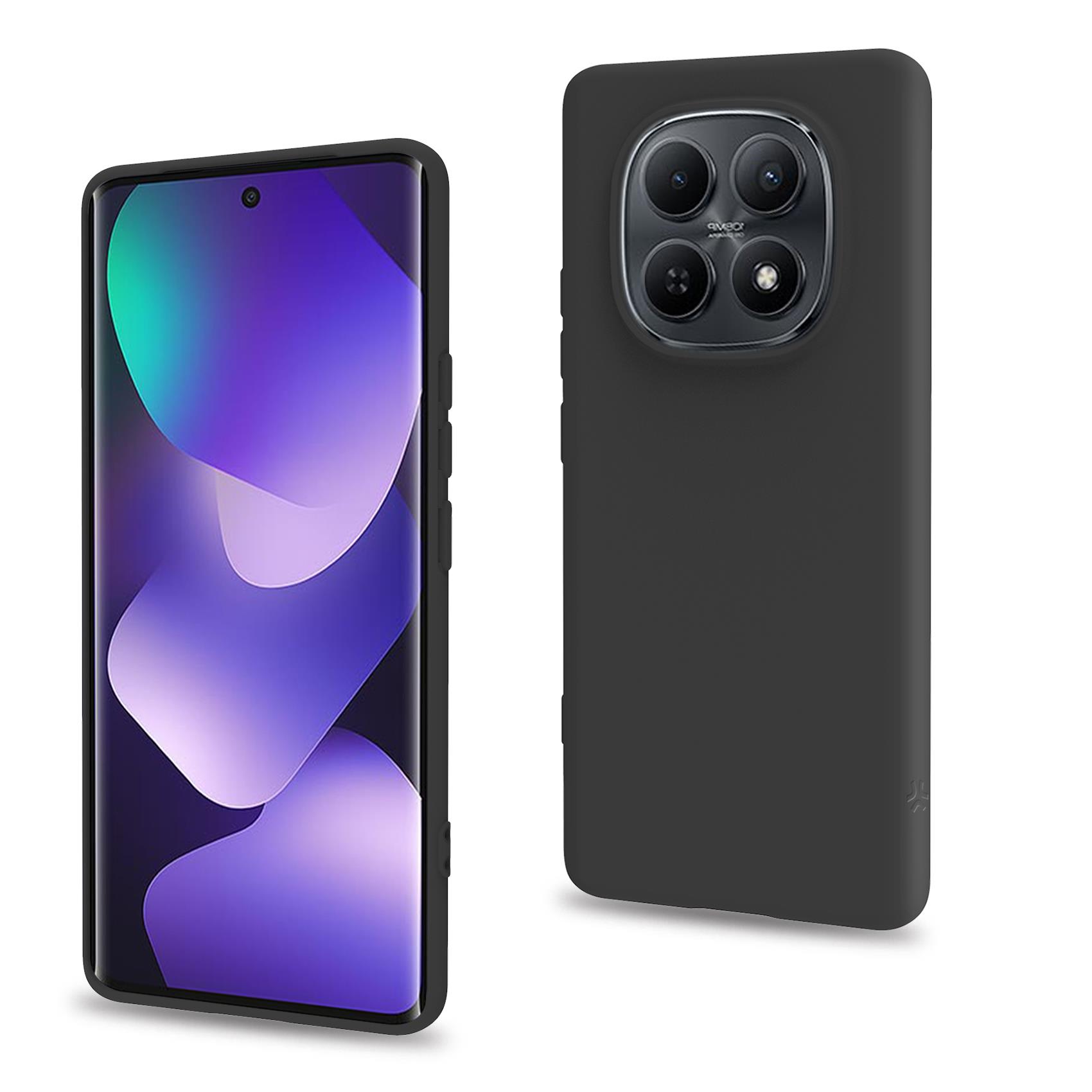 CROMO - Cover in morbido TPU con finitura soft touch colore nero compatibile con Xiaomi Redmi Note 15 5G/ Redmi Note 15 4G/ Poco M8 5G 9