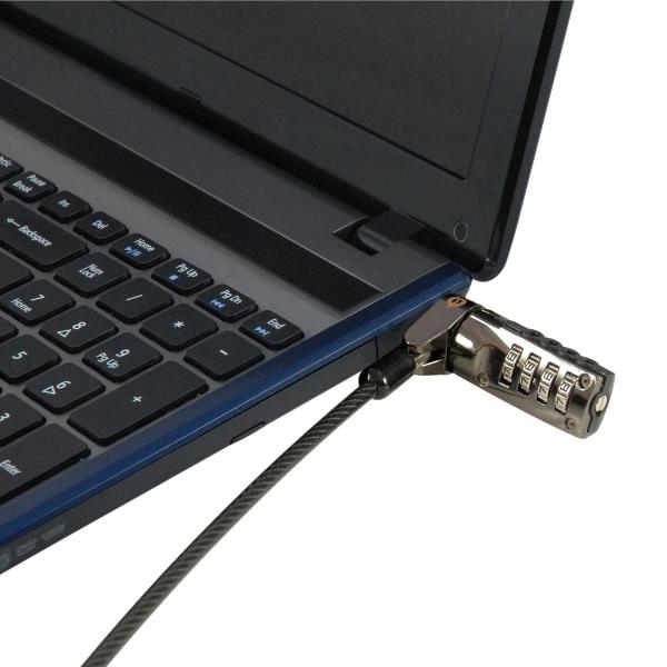 LUCCHETTO PER NOTEBOOK A COMBINAZIONE, slot per lucchetto nano, 1,8 m 2