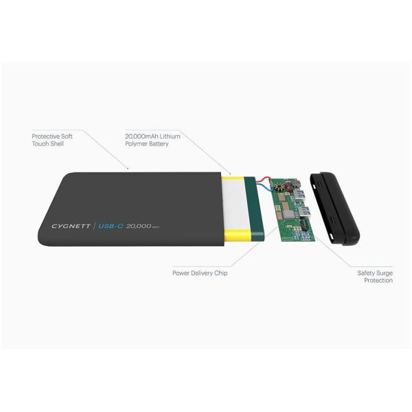 Power Bank per Notebook 20.000 mAh 63W USB-C - Nero 4